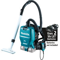 Makita 18 Volt X2 LXT Lithium-Ion (36V) Brushless Cordless 1/2 Gallon HEPA Filter Backpack Vacuum (Tool Only) - XCV05Z 