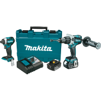 Makita 18 Volt LXT Lithium-Ion Brushless Cordless 2-Piece Combo Kit (Hammer Drill/ Impact Driver) 4.0 Ah - XT268M 