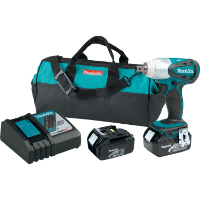 Makita 18V LXT? Lithium-Ion Cordless 1/2 In. Impact Wrench Kit - XWT05 