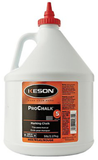 Keson 5 lbs Red Marking Chalk - 105-R 