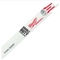 Milwaukee 6" 18 TPI Thin Kerf SAWZALL Blades (5 Pk) - 48-00-5184 