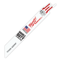 Milwaukee 6" 24 TPI Thin Kerf SAWZALL Blades (5 Pk) - 48-00-5186 