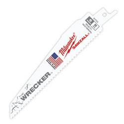 Milwaukee 6" 8 TPI The Wrecker SAWZALL Blade (5 Pk) - 48-00-5701 