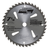 Tenryu 7-1/4" 40 Tooth Very Smooth Wood Blade - PT-18540B 