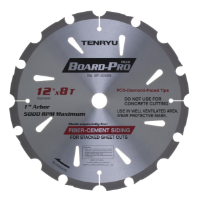 Tenryu 12" 8 Tooth Fiber Cement Blade - BP-30508 