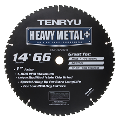 Tenryu 14" 66 Tooth Burr-Free Steel Blade - HMC-35566DX 