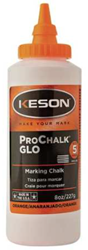 Keson 8 oz Glo-Orange Marking Chalk - 8-GO 