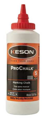 Keson 8 oz Red Marking Chalk - 8-R 