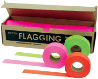 Keson Glo-Orange Flagging Tape - FT-GO 