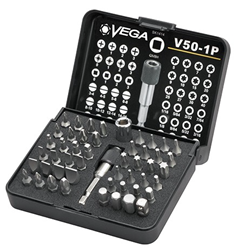 Vega 50 Piece Industrial Driver Bit Set - V50-1TP 